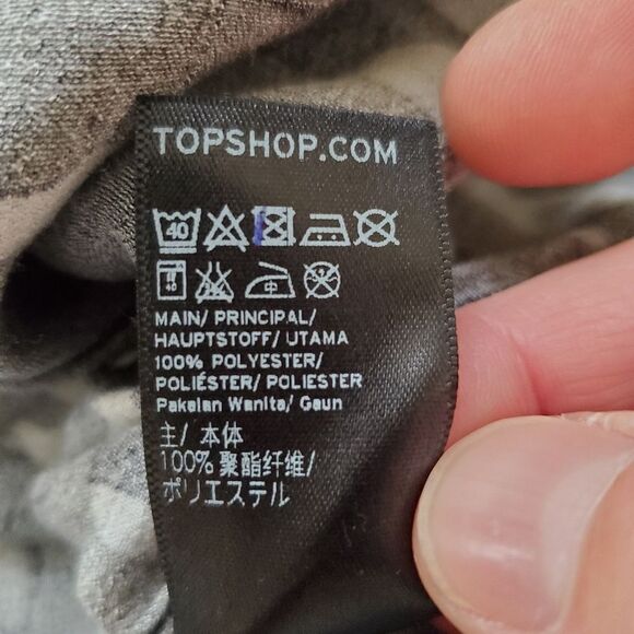 Topshop Camo Slip Dress - size 8 in Green - Picture 16 of 16